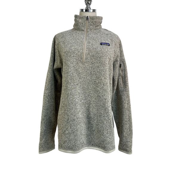 Patagonia Better Sweater Quarter Zip Beige Cream Pelican - Picture 1 of 8